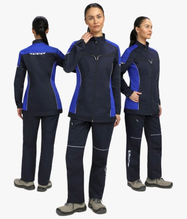 Куртка женская ProfLineSpecialist (тк.Смесовая,240), тёмно-синий, васильковый