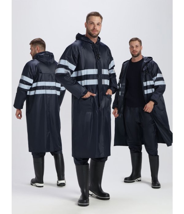 Плащ влагозащитный ProfLineSpecialist СОП (ПВХ,210), т.синий