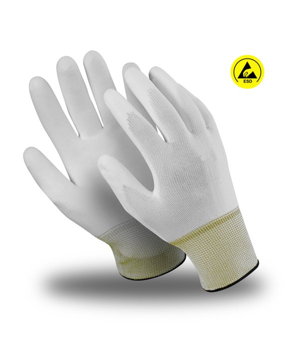 Перчатки Manipula Specialist® Микростатик (ESD) (нейл.+полиур.+медн.), MG-164