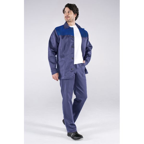 Костюм Стандарт, ткань Смесовая, 210 г/м2, куртка, брюки, цвет тёмно-синий, васильковый