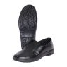 Туфли мужские на резинке чёрные, искусственная кожа