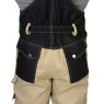 Костюм рабочий мужской летний "Сириус-Вест-Ворк", куртка, полукомбинезон, цвет бежевый с чёрным, пл. 275 г/кв.м