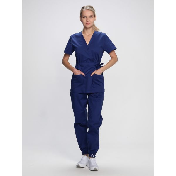 Костюм женский Сити-001, ткань Смесовая, 145 г/м2, MedLine, цвет тёмно-синий
