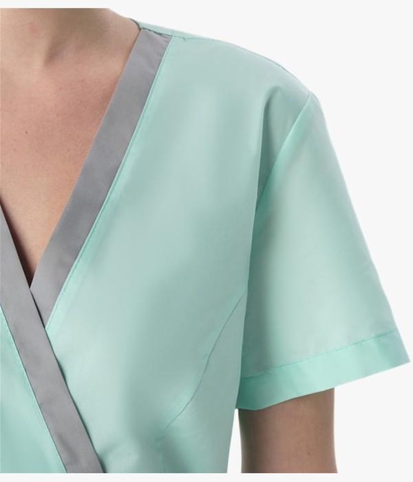 Костюм женский MedLine Арина (тк.Смесовая, 120), серый, мятный