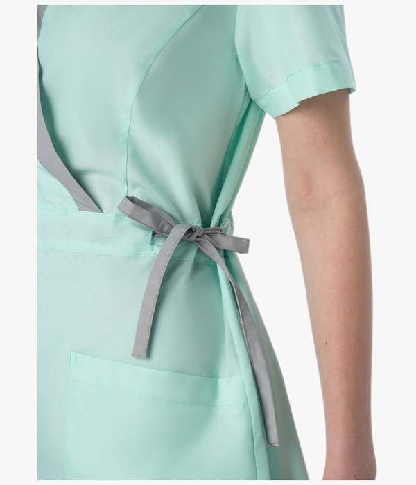 Костюм женский MedLine Арина (тк.Смесовая, 120), серый, мятный