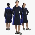 Халат женский ProfLineSpecialist (тк.Смесовая,240), тёмно-синий, васильковый