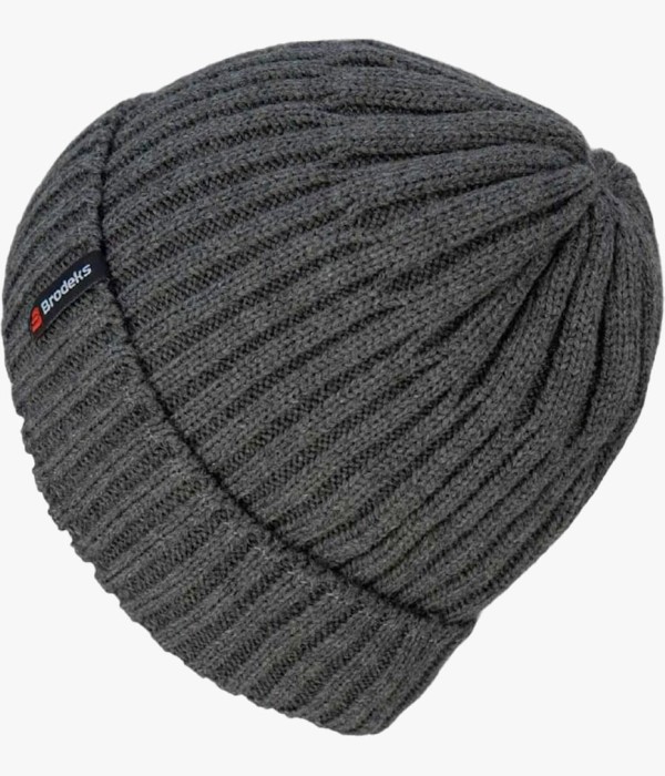 Шапка Brodeks fleece lining, тёмно-серый