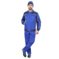 Куртка СИРИУС-ПРЕСТИЖ кор,. васильковая с синим, 245 г/м2, 65%ПЭ, 35%ХБ