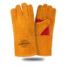 Краги спилковые Safeprotect Сибирь усиленные жёлтые, флисовая подкладка, размер 10,5
