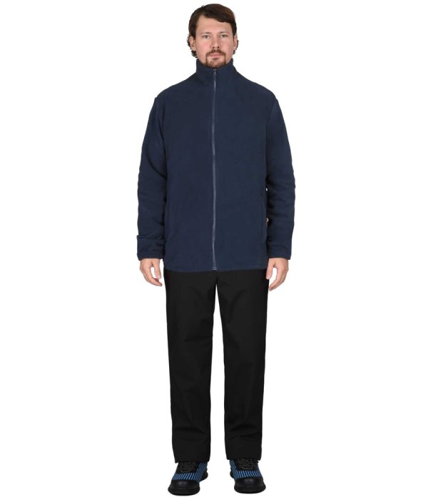 Куртка флисовая темно-синяя, 280 г/м2