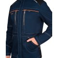 Куртка СИРИУС-ШАТЛ-РОСС удл. синяя с черным, 80% х/б, пл. 260 г/кв.м