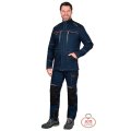 Куртка СИРИУС-ШАТЛ-РОСС удл. синяя с черным, 80% х/б, пл. 260 г/кв.м