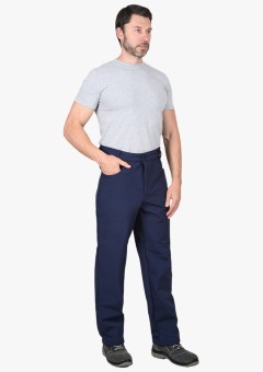 Брюки демисезонные мужские Сириус-Азов синий Софтшелл пл. 350 гр/м2
