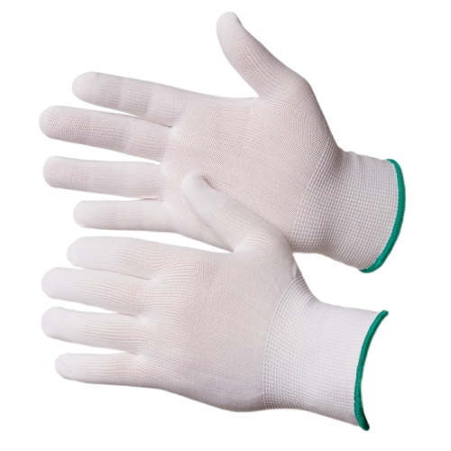 Touch Перчатки нейлоновые белого цвета без покрытия Touch Перчатки нейлоновые белого цвета без покрытия