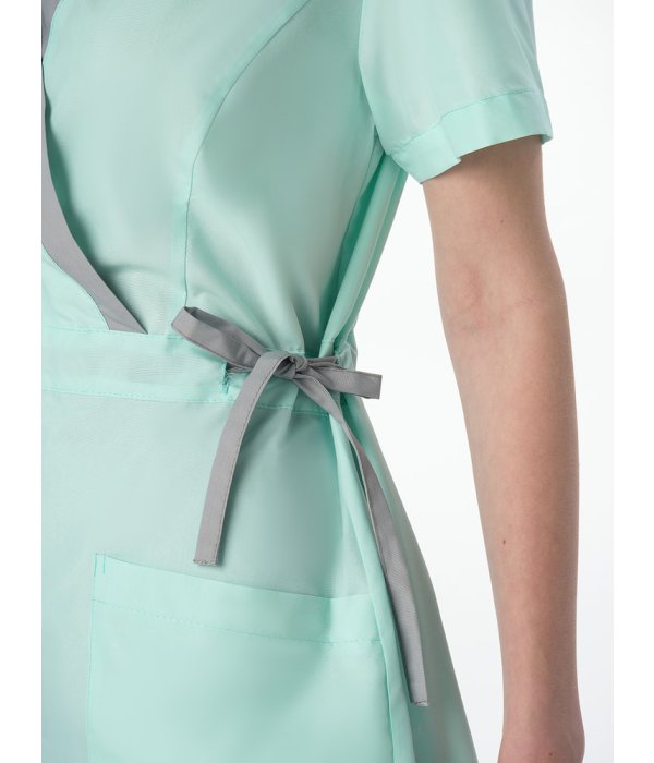 Костюм женский MedLine Арина (тк.Смесовая, 120), серый/мятный