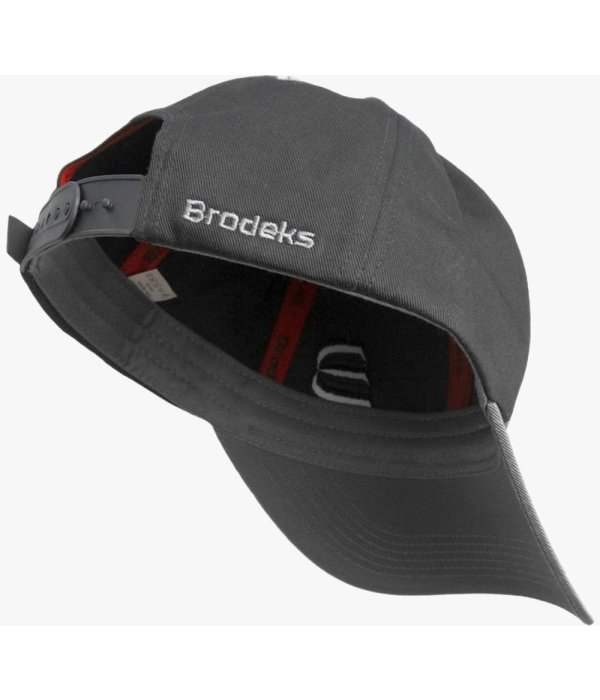 Бейсболка Brodeks KM130, серый, чёрный