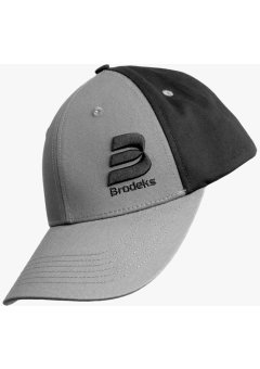 Бейсболка Brodeks KM130, серый, чёрный