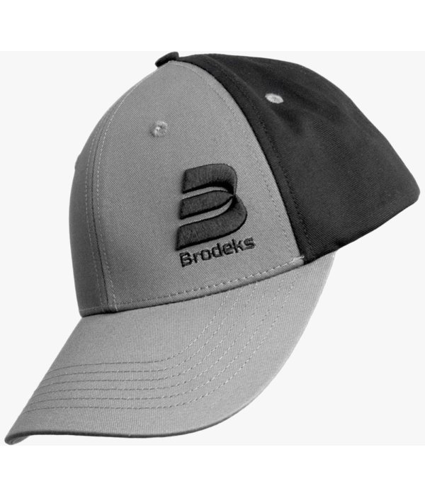 Бейсболка Brodeks KM130, серый, чёрный