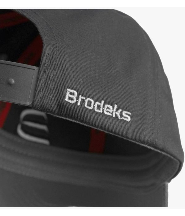 Бейсболка Brodeks KM130, серый, чёрный