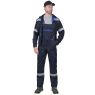 Костюм рабочий "Сириус-Титан", куртка, полукомбинезон, цвет синий с васильковым и СОП