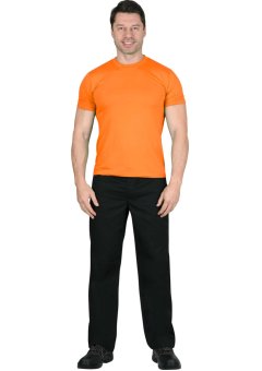 Футболка оранжевая СИРИУС-СТАНДАРТ 160г/м2 в уп.100 шт. за шт.