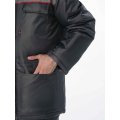 Костюм зимний на пуговицах Квайл-2 СОП (тк.Оксфорд,90) п/к, т.серый/красный