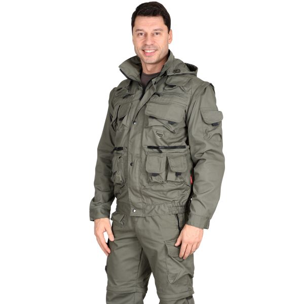 Костюм Сириус-Тигр, куртка, брюки, ткань Родос, 245 г/м2, цвет оливковый