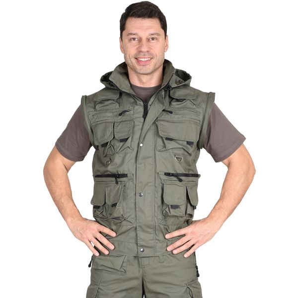 Костюм Сириус-Тигр, куртка, брюки, ткань Родос, 245 г/м2, цвет оливковый