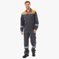 Костюм мужской Липецк-1 СОП CH (тк.Смесовая,280) брюки, тёмно-серый, оранжевый