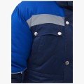 Костюм зимний мужской Сибер-Премиум СОП IMP (тк. Смесовая, 240 гр/м2) полукомбинезон, тёмно-синий, васильковый
