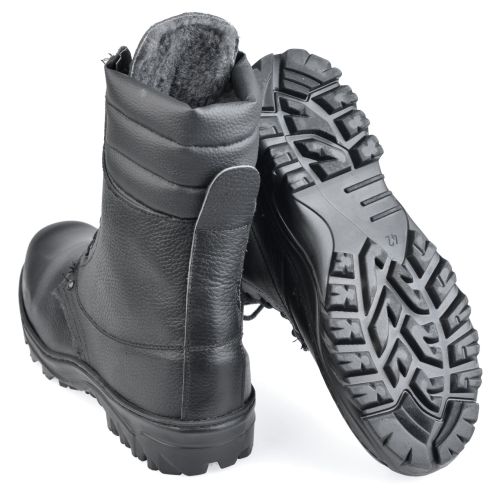 Ботинки с высоким берцем "Ратник-Зима" на шерстяном меху, подошва резина