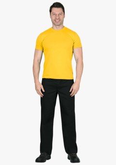 Футболка мужская жёлтая 160 гр/м2