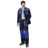 Костюм Сириус-Двин, куртка, брюки, цвет синий с васильковым и молочной отделкой, плотность 275 г/м2