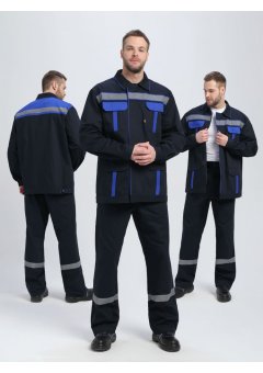 Костюм Итрорис-1 СОП (тк.Саржа,250) брюки, т.синий/васильковый