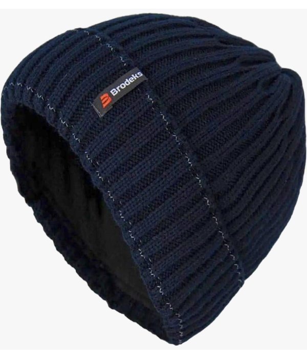 Шапка Brodeks fleece lining, тёмно-синий
