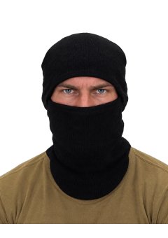 Подшлемник трикотажный 100% акрил, черный (х50х200)