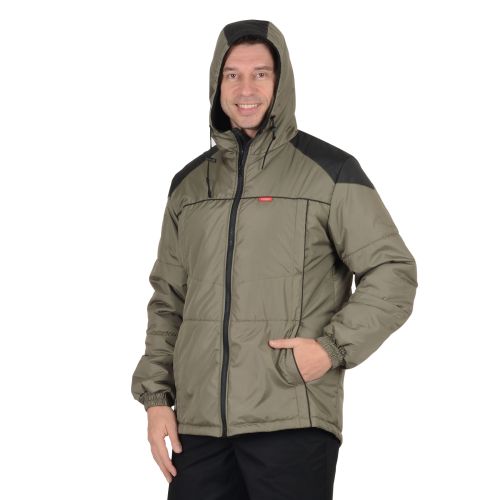 Куртка мужская зимняя Сириус-Спринтер, цвет оливковый с чёрным