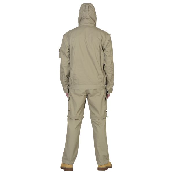 Костюм Сириус-Тигр, куртка, брюки, цвет песочный, ткань Родос, 245 г/м2