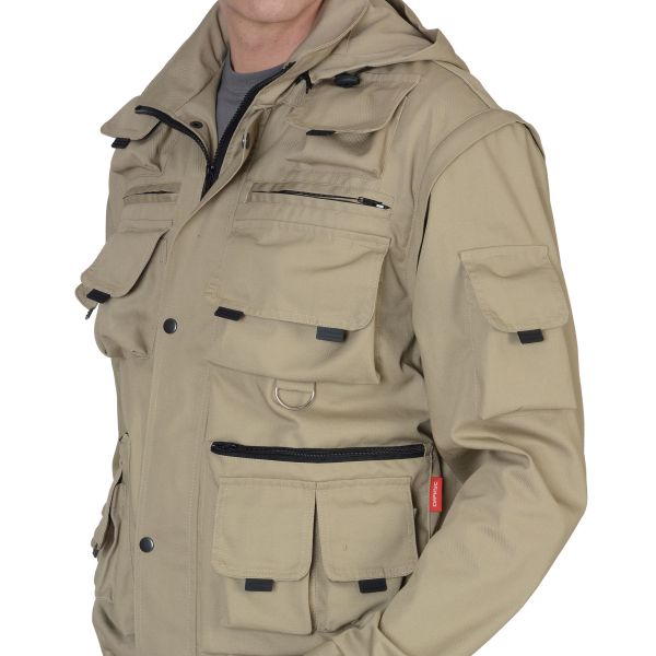 Костюм Сириус-Тигр, куртка, брюки, цвет песочный, ткань Родос, 245 г/м2