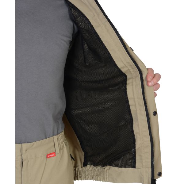 Костюм Сириус-Тигр, куртка, брюки, цвет песочный, ткань Родос, 245 г/м2