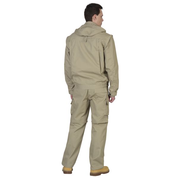 Костюм Сириус-Тигр, куртка, брюки, цвет песочный, ткань Родос, 245 г/м2