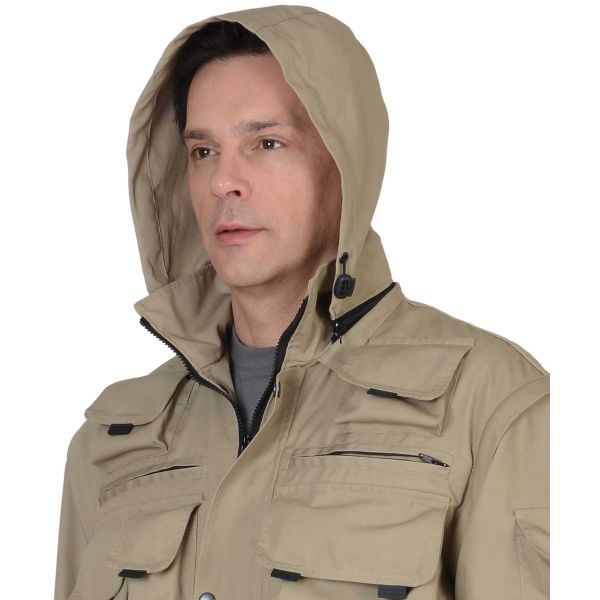Костюм Сириус-Тигр, куртка, брюки, цвет песочный, ткань Родос, 245 г/м2