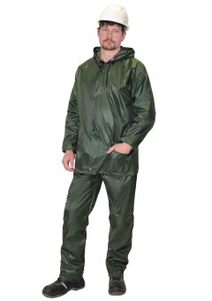 Костюм влагозащитный SIRIUS Стандарт (210 гр/м2) зеленый (ЧЗ)