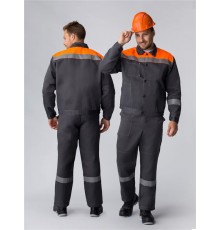 Костюм Легион-1 СОП IMP (тк.Смесовая,210) брюки, т.серый/оранжевый