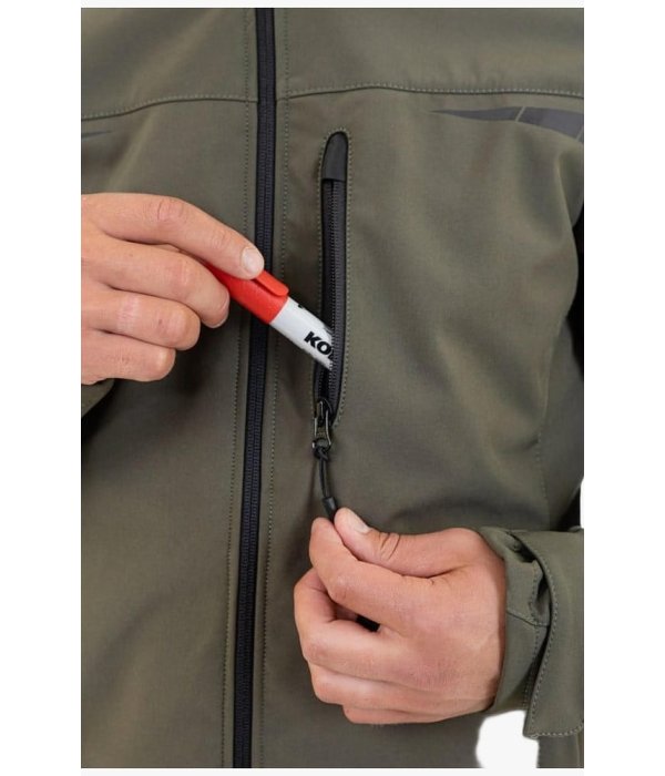 Куртка летняя мужская Софтшелл Brodeks KS207, хаки
