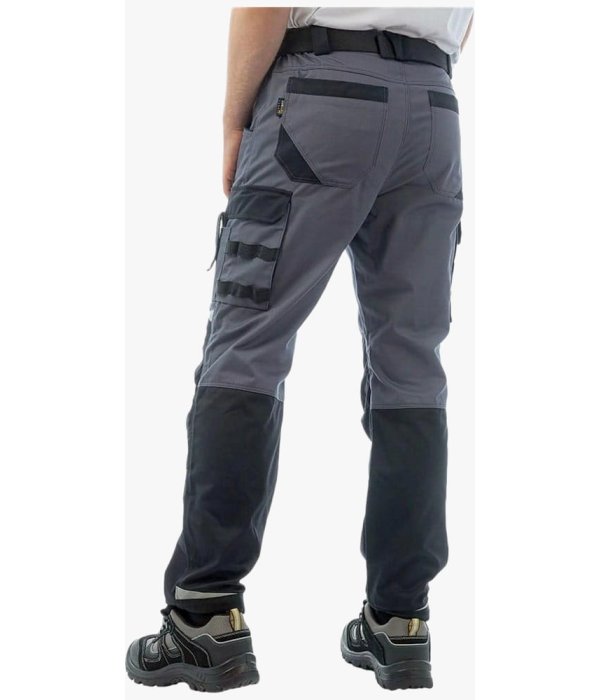 Брюки летние мужские Brodeks KS302-C, 100% хлопок, графит серый, чёрный