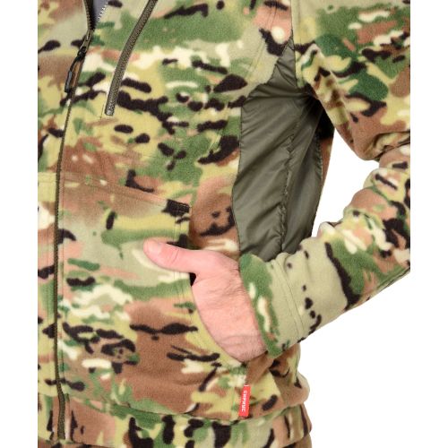 Куртка флисовая Сириус-Ровер, цвет КМФ Мультикам, отделка хаки