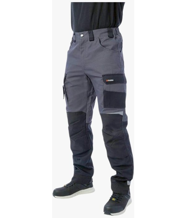Брюки летние мужские Brodeks KS302, серый, чёрный