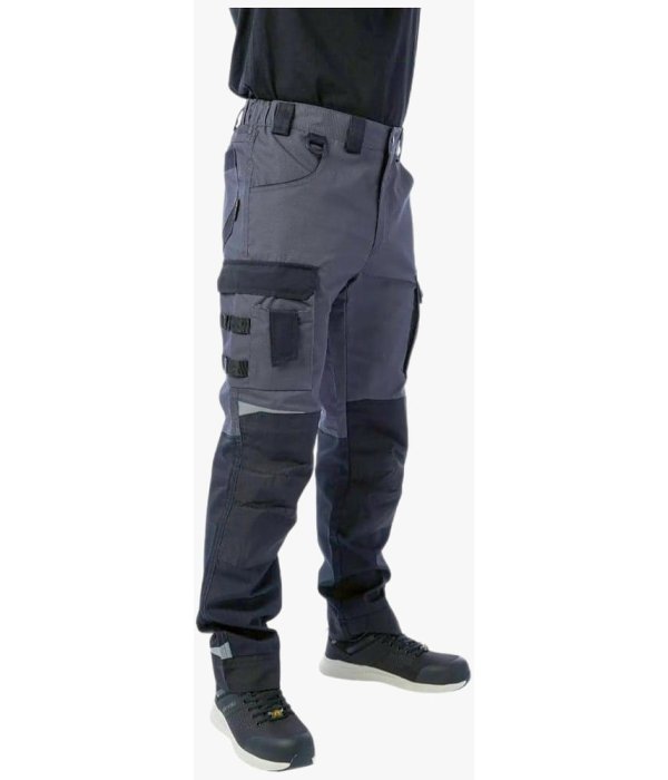 Брюки летние мужские Brodeks KS302, серый, чёрный
