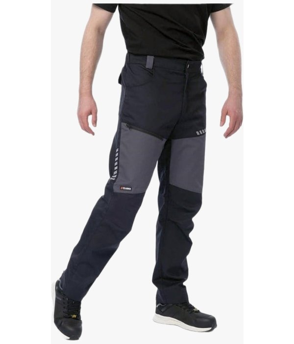 Брюки летние мужские Brodeks KS334, серый, чёрный